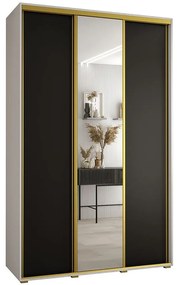 Skriňa 45 Canaris 3 160 biela/čierna/gold