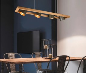 Závesná lampa »Bell«, Trio, 4 plamene