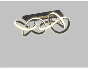 Wofi 9134-204 - LED Stmievateľný prisadený luster INDIGO LED/64W/230V čierna/zlatá