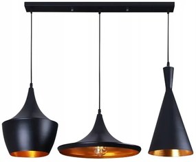 Dekorstudio Retro stropná lampa Costa CP čierny set