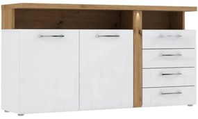 Komoda Tuluza TUZK231B biela/artisan