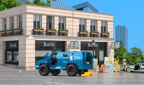 SIKU Super – bezpečnostné auto pre prepravu peňazí a cenností s nálepkami, 1:50