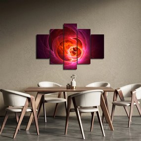 Moderný obraz ružovej abstrakcie (150x105 cm)