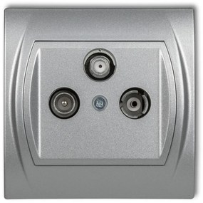 L 7LGS zásuvka R TV-SAT strieborná