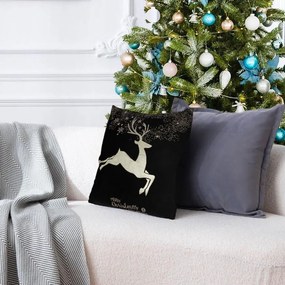 Tutumi Tutumi, obliečka na vankúš 45x45 cm, vzor BC21, čierna, NAZ-88012