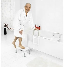 SAPHO A0102601 Handicap stolička na nohy, nastaviteľná výška, biela