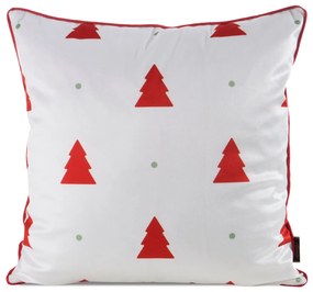EUROFIRANY VIANOČNÁ DEKORAČNÁ OBLIEČKA NA VANKÚŠ TREE 45X45 CM VZOROVANÁ
