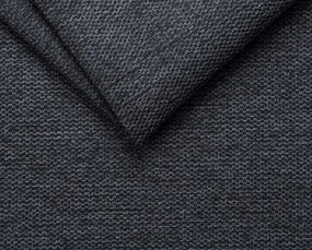 Rohová sedacia súprava Scala, antracitová šedá látka, ľavý roh