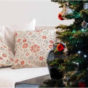 Vianočný vankúš s bavlnenou obliečkou Butter Kings Snowflake Frost, 45 x 45 cm