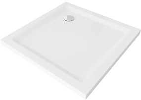 Erga Laos, obdĺžniková sprchová vanička 90x80x5cm, akrylát, biela lesklá, ERG-V06-ACR-8090S-WH-CR