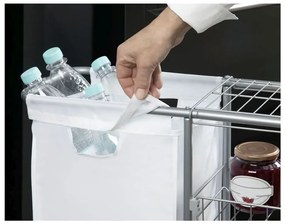 Univerzálna pojazdná polica s košom Wenko Slim, 28 l