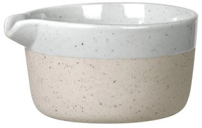Svetlosivá/béžová keramická kanvička na mlieko 150 ml Sablo – Blomus