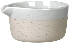 Svetlosivá/béžová keramická kanvička na mlieko 150 ml Sablo – Blomus