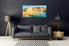 Obraz na akrylátovom skle Záliv krajina 100x50 cm