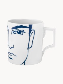 Ručne vyrobená šálka z porcelánu Adam