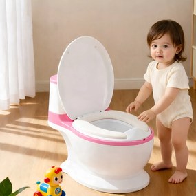 TRENDIE Detský interaktívny nočník ružový