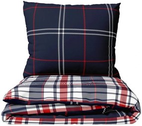 Flanelové posteľné obliečky Káro Oxford - 70 x 90 cm + 140 x 200 cm