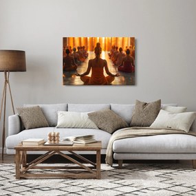 Obraz - Lekcia jogy (90x60 cm)