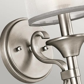 Kichler KL-LACEY1-AP - Nástenné svietidlo LACEY 1xE14/40W/230V matný chróm