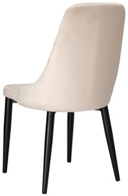 Jedálenská stolička LORIENT zamatová, béžová
