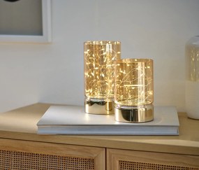 2 LED sklenené lampáše