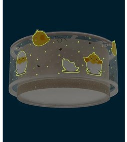 Dalber 76876 - Detské stropné svietidlo BABY CHICK 2xE27/15W/230V