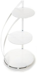 Kovový servírovací podnos Nowell White, 38x60 cm