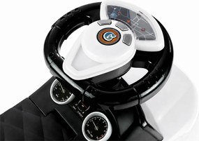 LEAN CARS Jazdítko pre batoľa 613W – zvuky + svetlá, biele