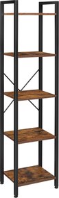 XXXLutz REGÁL, hnedá, čierna, 39,6/154/30 cm Boxxx - Online Only drobný nábytok - 002543007010