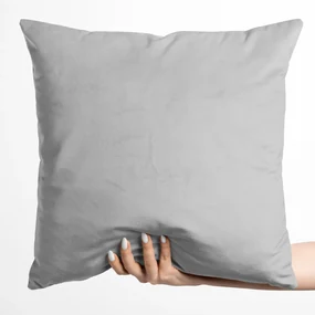 Biante Zamatová obliečka na vankúš Velvet Prémium SVP-027 Svetlo sivá 40 x 60 cm