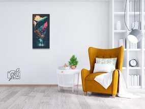 Gario Diamantové maľovanie Podmorský sen Rozmery: 40 x 80 cm, Rámovanie: Iba zrolované plátno, Diamanty: Štvorcové