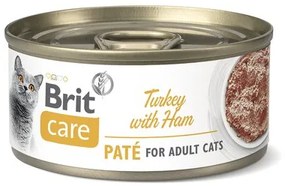 Konzerva pre mačky Brit Care Paté Turkey with Ham 70 g