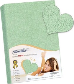 Bellatex Froté prestieradlo Kamilka svetlozelená, 160 x 200 cm