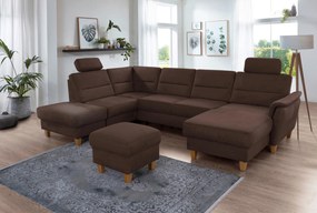 XXXLutz SEDACIA SÚPRAVA, textil, tmavohnedá Sit & More - Sedačky - 00014401972M