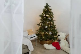 DECOLED Svetelná reťaz LED 20 m, 36 V, 120 diód, teplá biela, čierny kábel IP67, Eco Fix