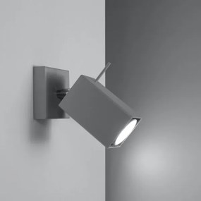 Sollux SL.0455 - Nástenné bodové svietidlo MERIDA 1xGU10/40W/230V šedá