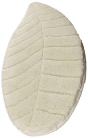 Krémová kúpeľňová predložka 60x100 cm Jungle Leaf – Foutastic
