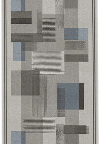 Koberce Breno Behúň LISTRA 97, šíře role 100 cm, sivá, viacfarebná