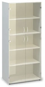 Vysoká skriňa ProOffice 80 x 45,8 x 178 cm, biela