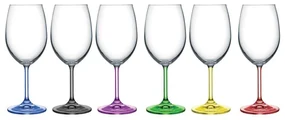 BOHEMIA RAINBOW POHÁR NA VÍNO 350 ML SADA 6 KS