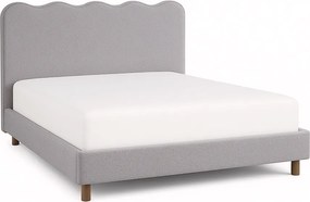 Posteľ 160x200 IZMIR Sivá buklé