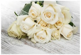 Fototapeta Vliesová Biele ruže 312x219 cm