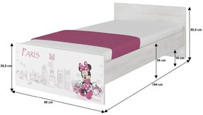 DO Detská posteľ Minnie Paris Disney Max 160x80