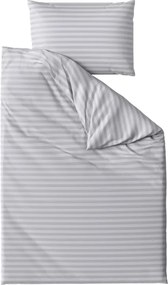 Hotelové obliečky z mikrovlákna JASMINE svetlo sivé - prúžok 2 cm Rozmer obliečky: 2 ks 70 x 90 cm | 200 x 220 cm