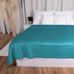 Biante Zamatový prehoz na posteľ Velvet Prémium SVP-035 Tyrkysovo modrý Na mieru