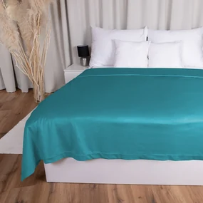 Biante Zamatový prehoz na posteľ Velvet Prémium SVP-035 Tyrkysovo modrý 260x280 cm
