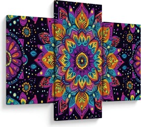Obraz - Kaleidoskopická mandala (90x60 cm)
