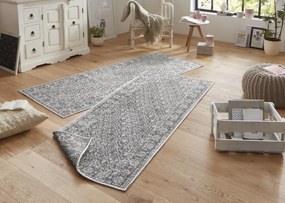 NORTHRUGS - Hanse Home koberce Kusový koberec Twin-Wendeteppiche 103116 grau creme – na von aj na doma - 200x290 cm