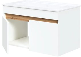 Skrinka pod umývadlo Puresa 80 cm, biela
