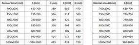 Mexen Exo, bočná sklenená stena ku sprchovému kútu EXO 100x200 cm, 6mm číre sklo, zlatý profil, 810-100-000-50-00